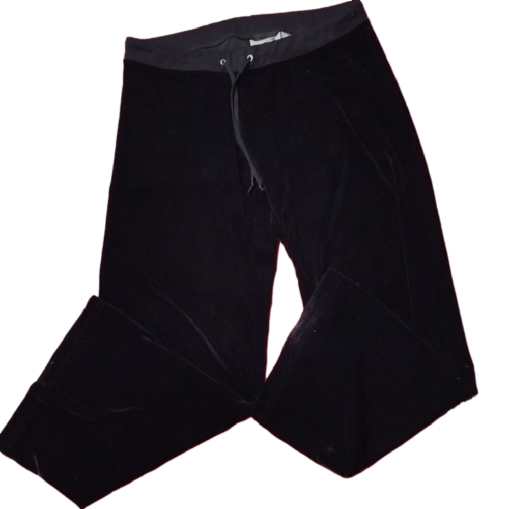 Obermeyer VELVET wide leg black pants size small